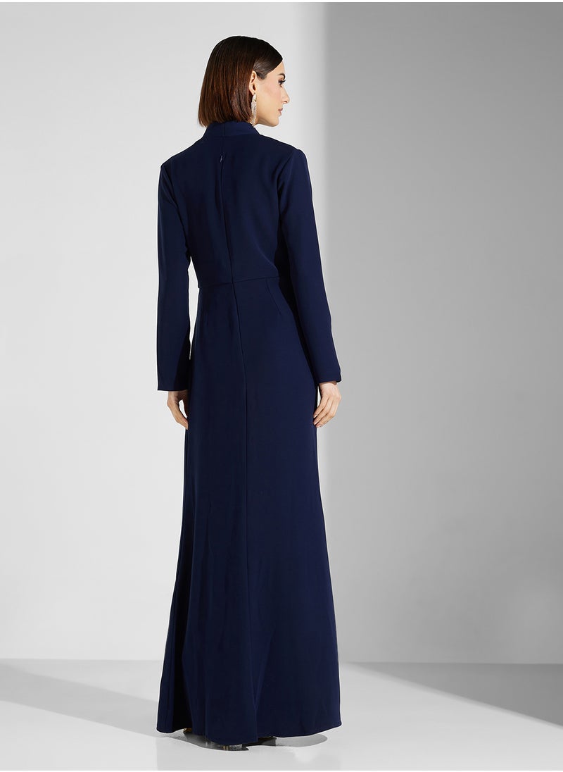 Iyra - Surplice Neck Maxi Dress - Image 1