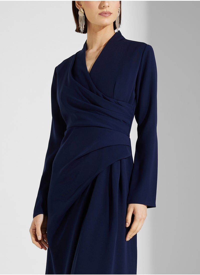 Iyra - Surplice Neck Maxi Dress - Image 1