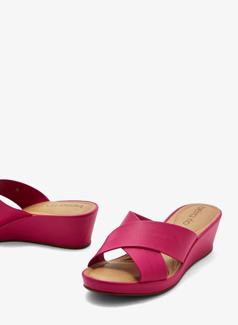 Beira Rio Magenta Wedge Sandals for Women – Stylish Wedge Heel Sandals for Girls & Daily Wear for Women | Best Price UAE