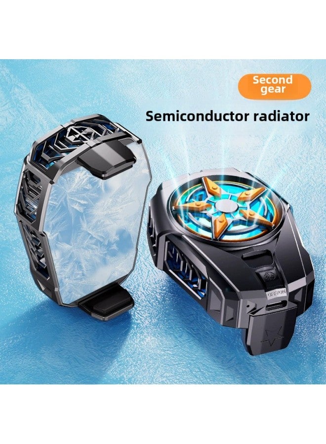 Mimo CX07 Icing Mobile Phone Radiator Semiconductor Refrigeration Mute Magnetic Backclip Universal With Three-gear Digital Display-Color:Sl09 Semiconductor Second-speed Adjustable (regular Model)  - Image 1