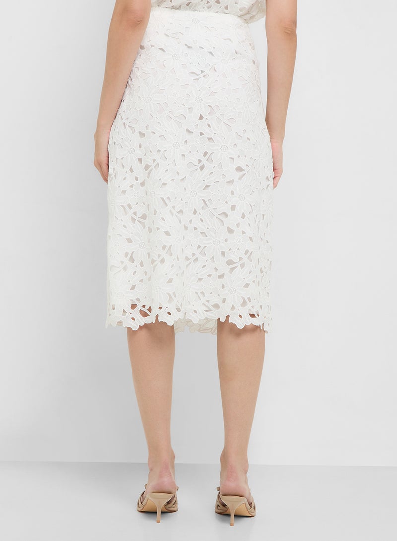 VERO MODA High Waist Calf Skirt - Image 3