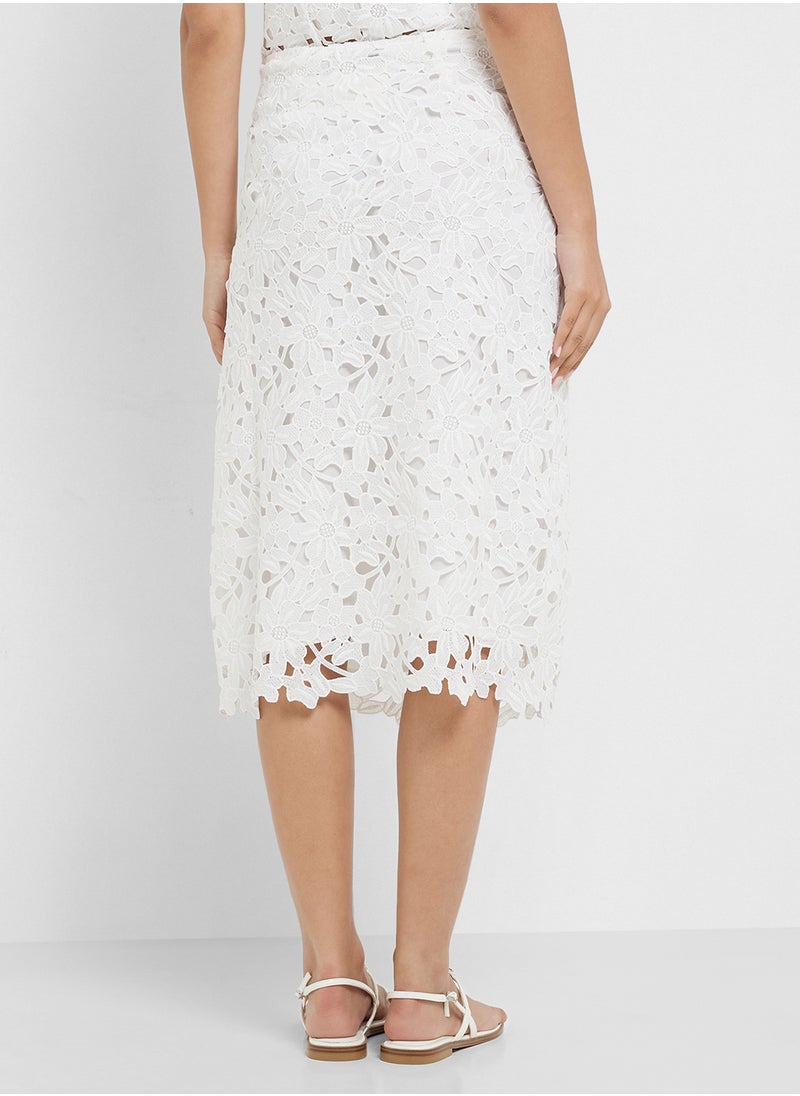 VERO MODA High Waist Calf Skirt  - Image 2
