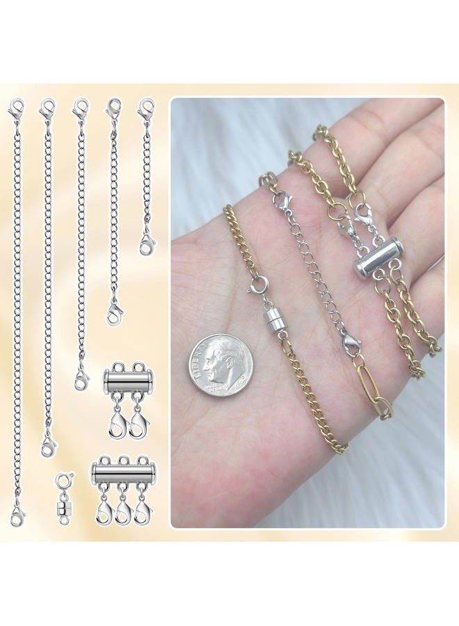 MKCYD Magnetic Jewelry Clasps for Necklace Extender and Necklace Layering Clasps,Multiple Styles Necklace Clasps and Closures for Jewelry Bracelet Anklet - Image 4