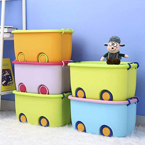 Ash  Roh Ash & Roh® Large Plastic Stackable Toy Chest Organizer Storage Rectangular Box with Lid for Kids, Multicolor (1 STORAGE BOX) - Image 4