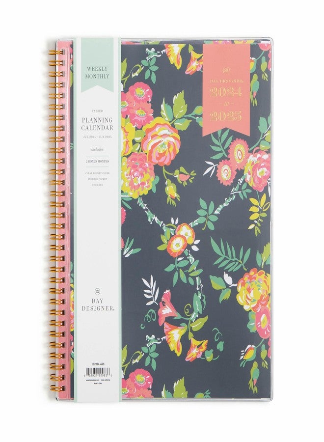 Blue Sky Day Designer for 2024-2025 Academic Year Weekly and Monthly Planner, 8.5" x 11", Flexible Cover, Wirebound, Peyton Navy (107924-A25) - Image 1
