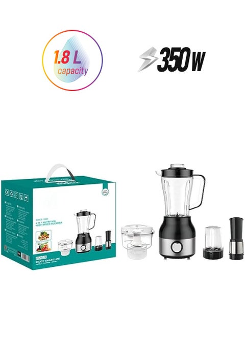 Blender and Food Processor Combo, 350W | Food Processor, Fresh Juice Blender with Food Chopper and Grinder | Food Processors Blender Combo for Shakes, Smoothies, Meat, Vegetables, Coffee Bean
