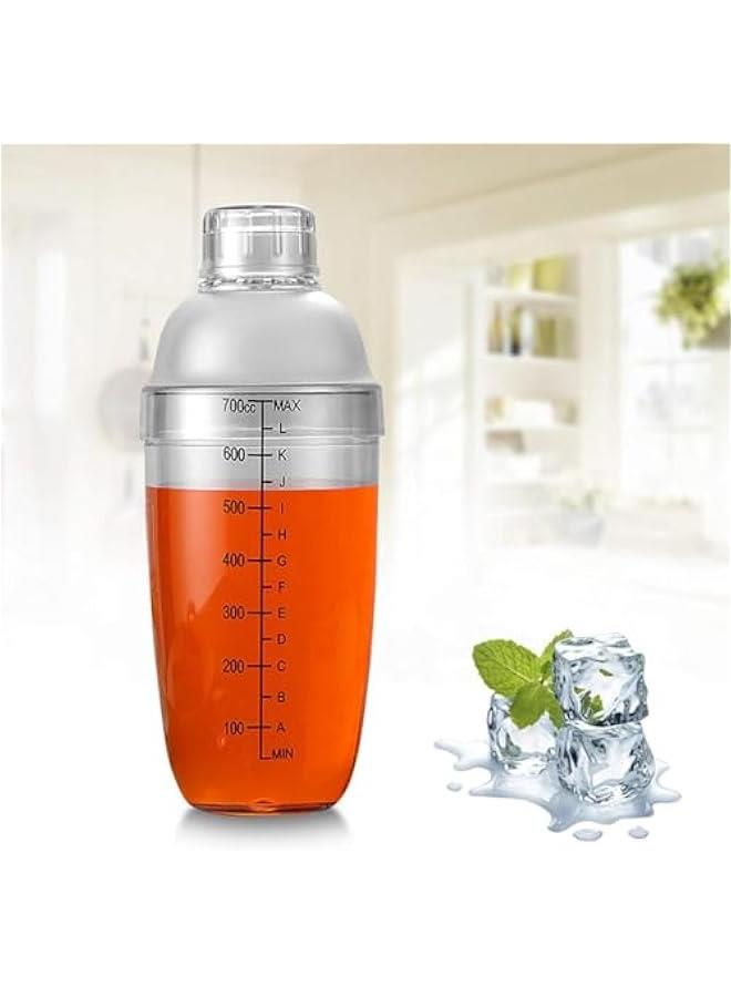 هوكور كوب خلط كوكتيل بلاستيكي 24 اونصة من ساب وولف، كوب خلط يدوي مع موازين، اداة بار شفافة، هزازات نادل للمشروبات المختلطة والمارغريتا والكحول - Image 5