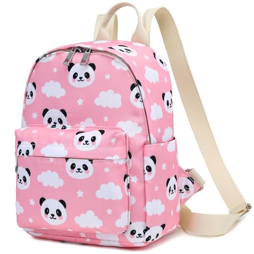 Yusudan Panda Mini Backpack for Women Girls, Small Backpack Purse for Teens Kids School Travel (Pink) - Image 1