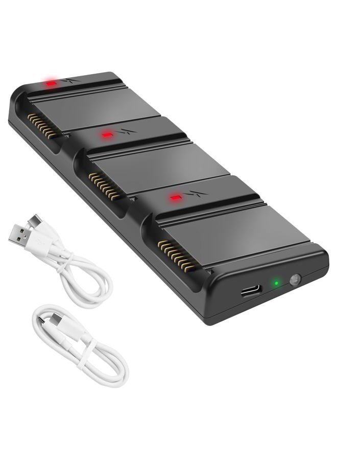 Hanatora Two-Way Charger Hub for DJI Air 3S,Air 3 Battery,Storage Charging Three Batteries in Sequence,Multi-Function Charge Drone Accessories - Image 1