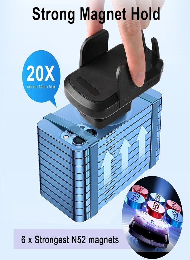 UYODM Golf Cart Magnetic Phone Holder Mount, Ultra Strength 6*N52 Magnets Cell Phone Caddy Compatible with EZGO Club Car Yamaha,Fit for Most Smartphone,Thick Case Friendly - Image 5