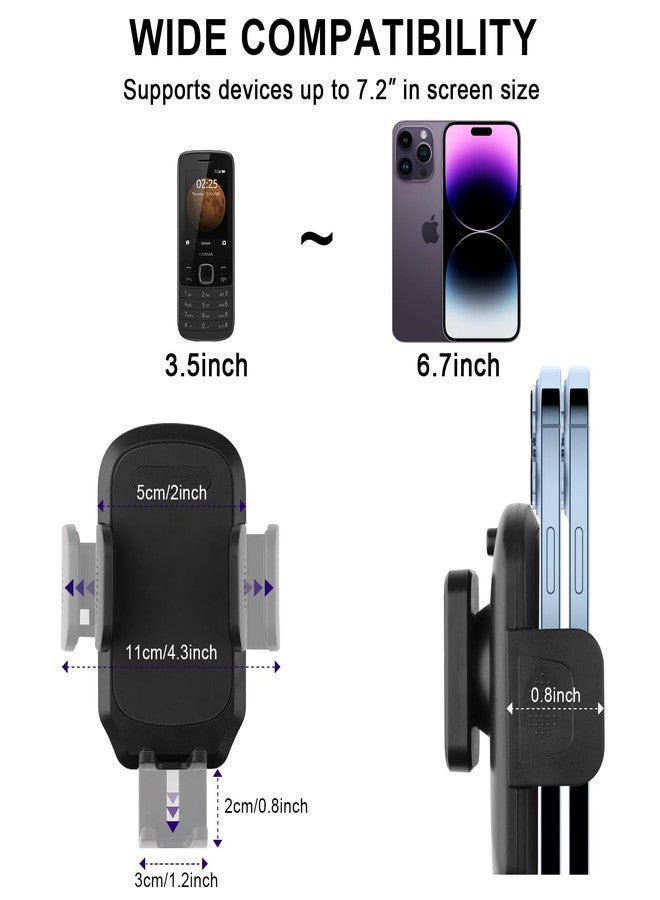 UYODM Golf Cart Magnetic Phone Holder Mount, Ultra Strength 6*N52 Magnets Cell Phone Caddy Compatible with EZGO Club Car Yamaha,Fit for Most Smartphone,Thick Case Friendly - Image 2