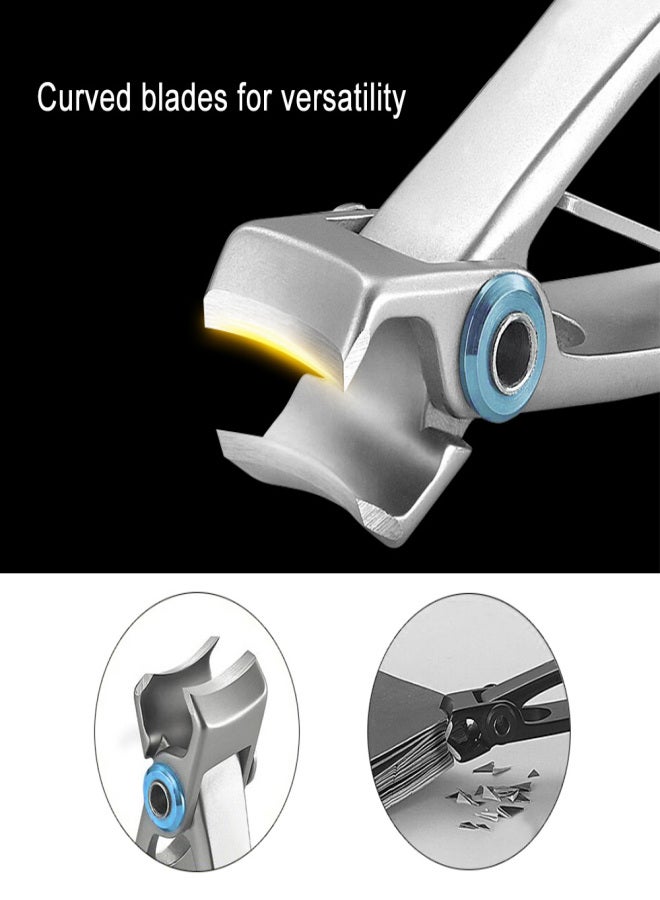 Nail Clipper Cutter Nail Cutting Trimmer Toenail Fingernail Cutter Stainless Steel Toenail Clippers for Thick Nails - Image 3