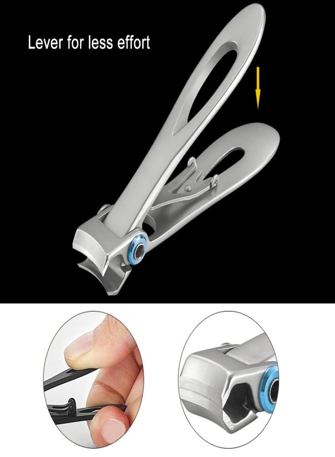 Nail Clipper Cutter Nail Cutting Trimmer Toenail Fingernail Cutter Stainless Steel Toenail Clippers for Thick Nails - Image 2
