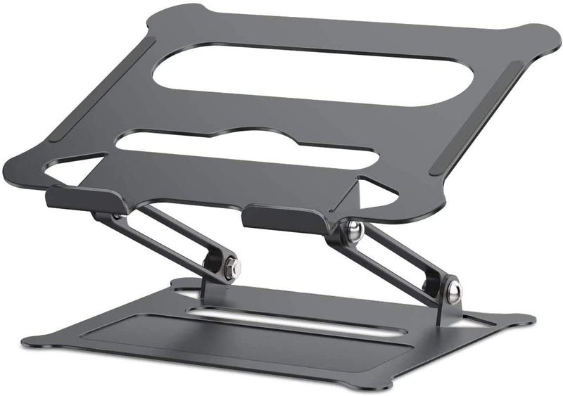 Suturun Adjustable Laptop Stand,Suturun Aluminum Laptop Computer Stand Rriser&Multi-Angle Stand with Heat-Vent to Elevate Laptop Holder Compatible for Mac,Notebook,MacBook Pro/Air,Lenovo,Dell More10-17 Laptop - Image 1
