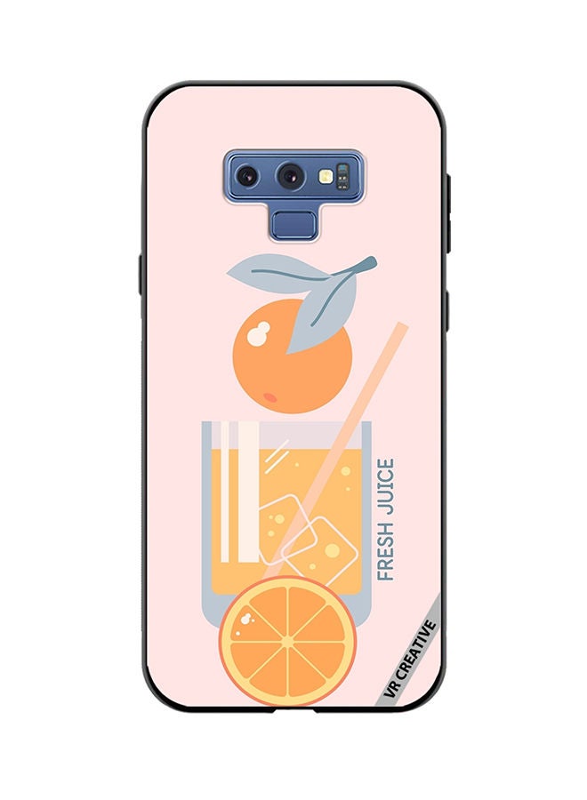 VR CREATIVE Protective Case Cover For Samsung Galaxy Note 9 Orange Juice Design Multicolour - Image 1