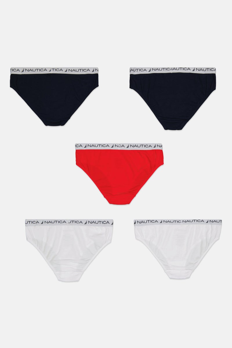 NAUTICA Kids Girl 5 Pieces Brand Logo Underwear, Multicolor - Image 2