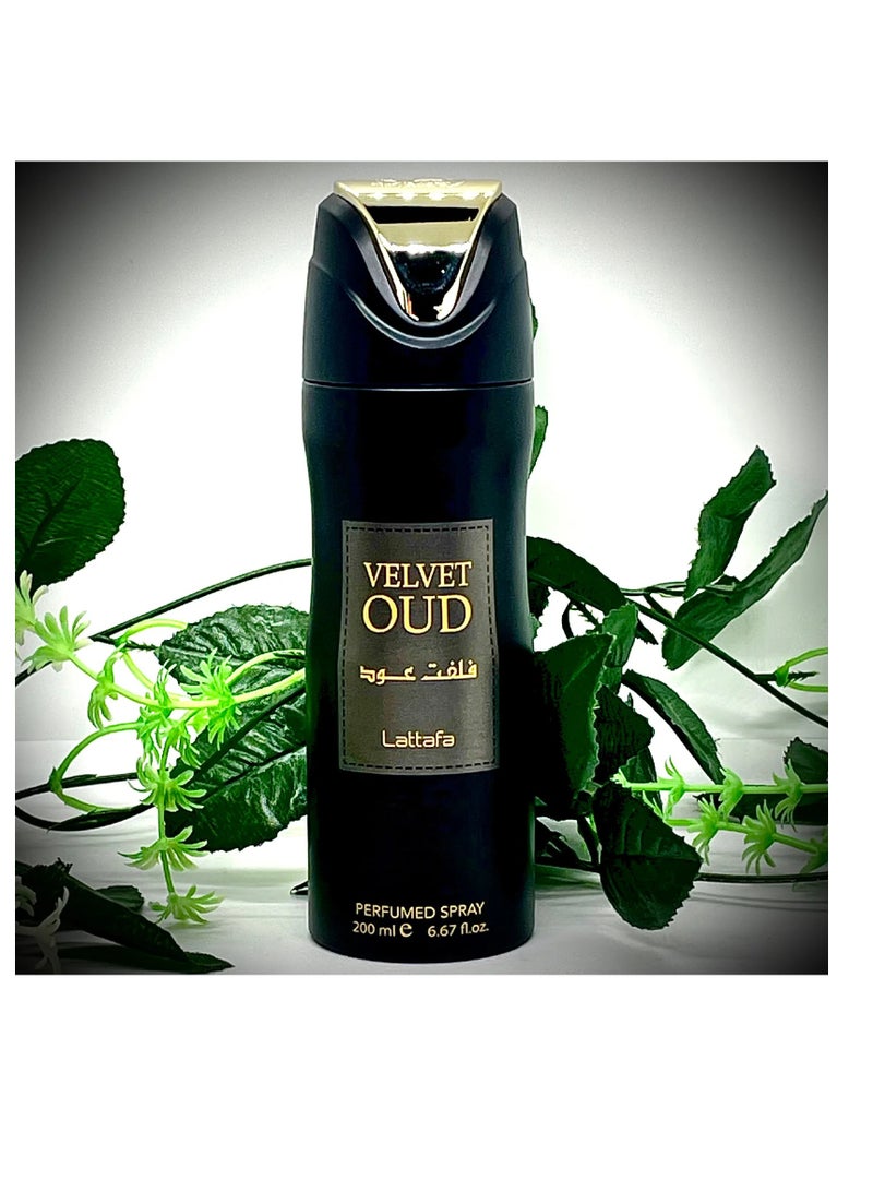 لطافة فيلفيت عود، بخاخ مزيل عرق معطر للجنسين، 200 مل - Image 2