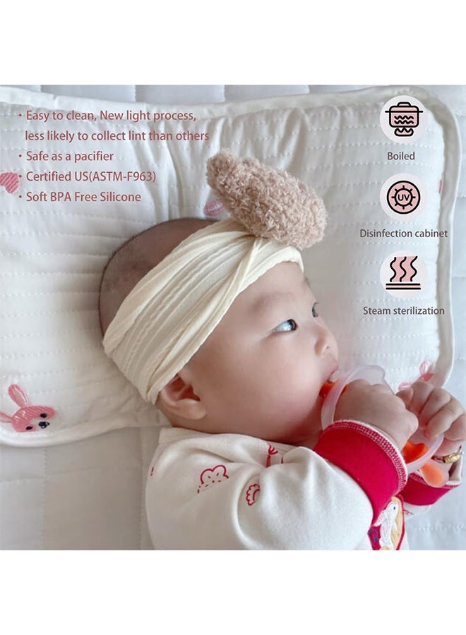 إم إكس إن 3 قطع من ألعاب التسنين للأطفال - عضاضات سيليكون ناعمة - ألعاب تسنين للأطفال مصنوعة من السيليكون الغذائي، عضاضة عضوية، ناعمة وآمنة للمضغ، لتخفيف آلام الأطفال، قطعة واحدة سهلة الإمساك، ألعاب سيليكون سائلة قابلة للغلي (أخضر، برتقالي، أصفر) - Image 5