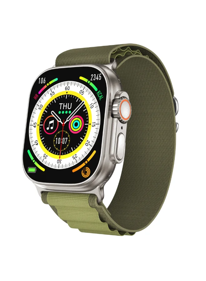 KENNETH SCOTT Unisex Silicone & Nylon Smart Watch KULMX-SSBBH - 43.5 mm