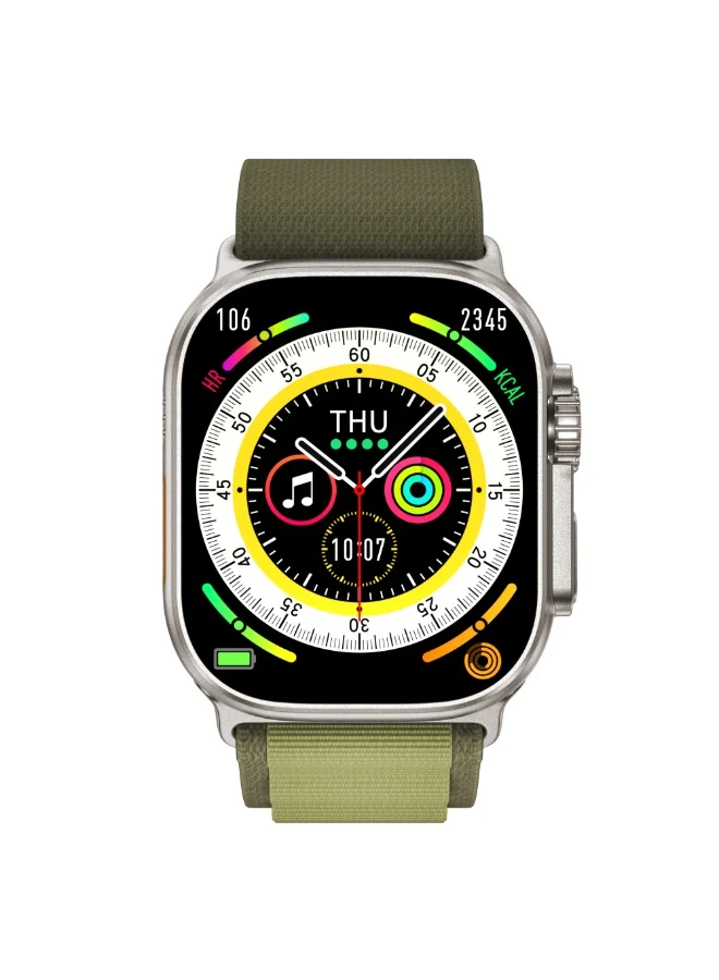 KENNETH SCOTT Silicone & Nylon Smart Watch KULMX-SSBBH - 43.5 mm