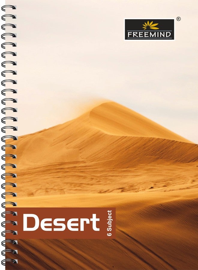 Freemind Desert Series A4 Notebook, 29.7 x 21 cm, 400 Pages, 6 Subject Unruled, Pack of 2 - Image 1