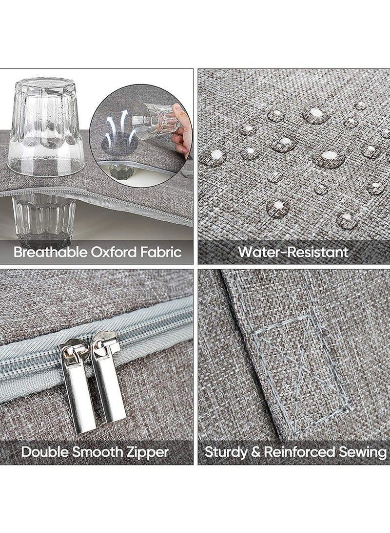 URbazaar Extra Large Storage Bag, Quilt Storage Bag, House Moving bag Cotton Soft Storage Bag, Breathable, Good for Clothes, Bedding Set Organizer - Image 4