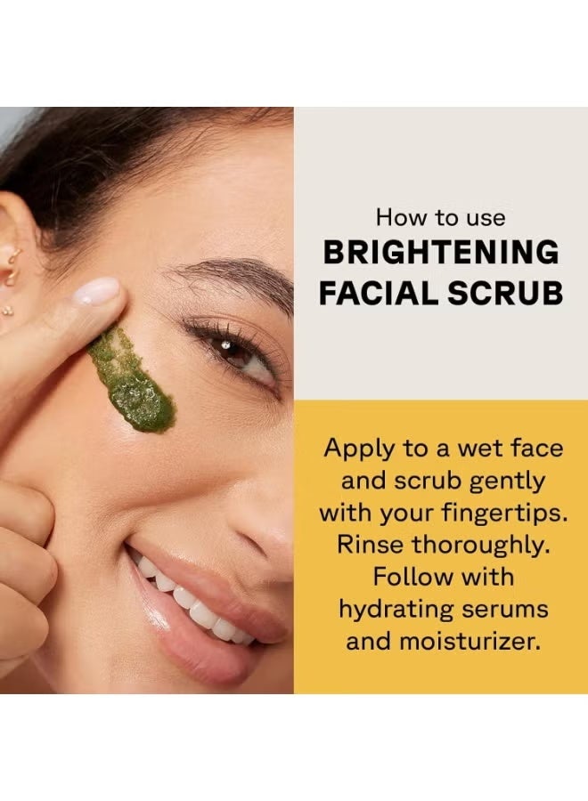 Acure Brightening Facial Scrub Duo Pack - 4 Fl Oz Each - 2 Pack - All Skin Types, Sea Kelp & French Green Clay - Softens, Detoxifies and Cleanses - New - Image 3