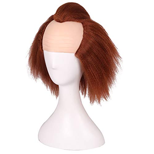 ColorGround Prestyled Brown Bald Wig for Halloween and Cosplay - Image 4