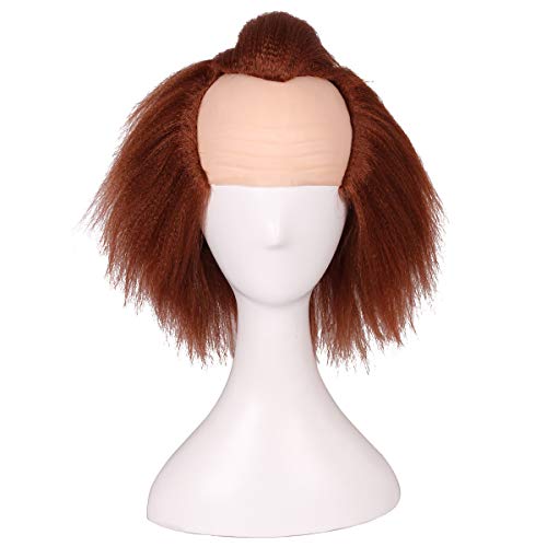 ColorGround Prestyled Brown Bald Wig for Halloween and Cosplay - Image 1