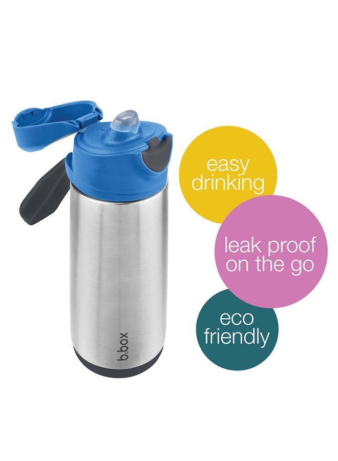 b.box Insulated Sport Spout Drink & Water Bottle, Tilt and Sip |Keeps Drinks Cold up to 15hrs, Warm up to 8hrs, 500ml/16.9 - Image 2