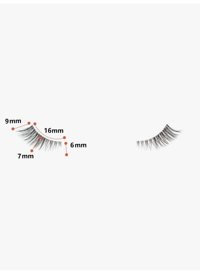 Gmagictobo - False Eyelashes Natural Half Lashes Short Wispy Clear Band Lashes Pack Cat Eye 3D Faux Mink Lashes Fake Eyelashes 7 Pairs Multipack - Image 1