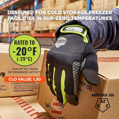 Ergodyne ProFlex 850 Insulated Freezer Gloves Grip Palm Touch Screen Capable Cold Storage Work - Image 3