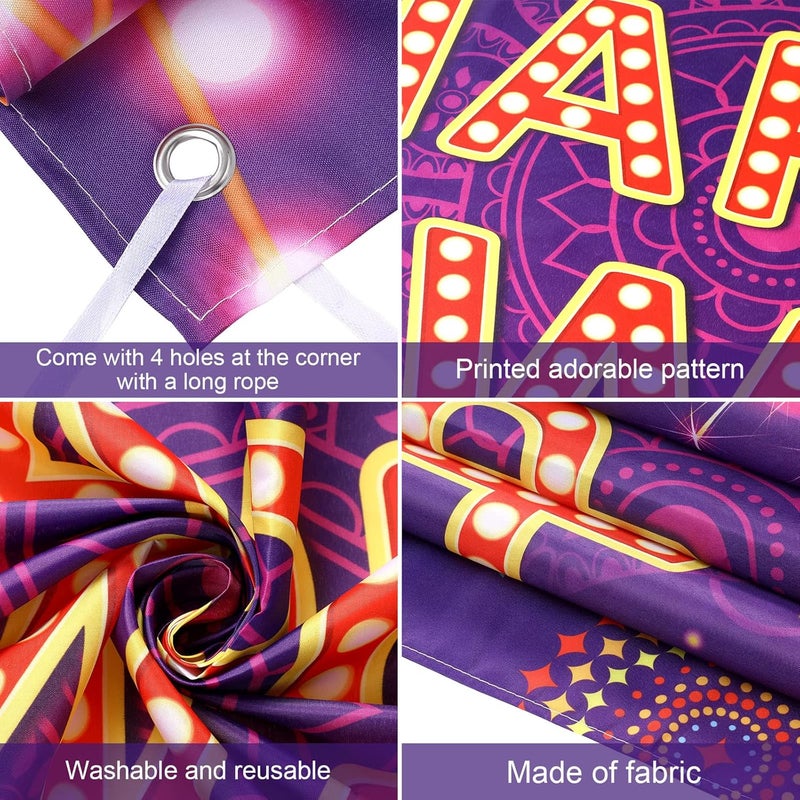 ARS Happy Diwali Backdrop for Home Diwali Banner Backdrop Festival of Lights Banner Deepavali Decorations Diwali Photo Booth Props Diwali Decorations - Image 3