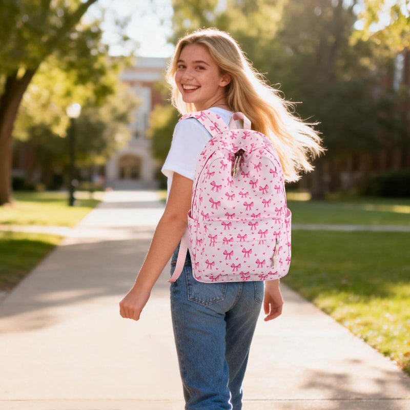 LOIDOU Backpack for Teen Girls Middle-School Primary Elementary Bookbags 17inch Kids Backpack Women laptop Backpack Lightweight Casual Daypack - Image 5