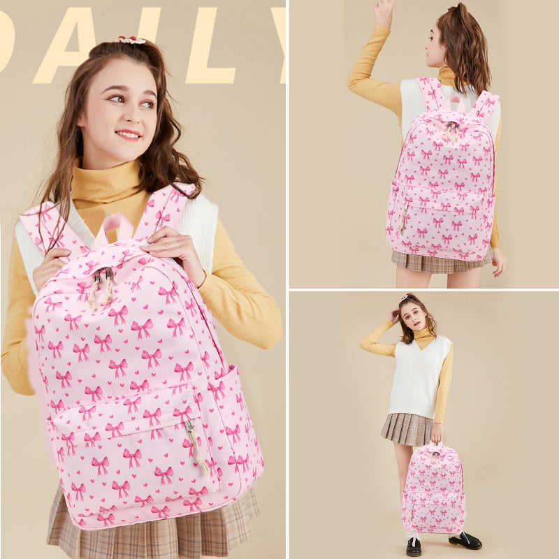 LOIDOU Backpack for Teen Girls Middle-School Primary Elementary Bookbags 17inch Kids Backpack Women laptop Backpack Lightweight Casual Daypack - Image 3