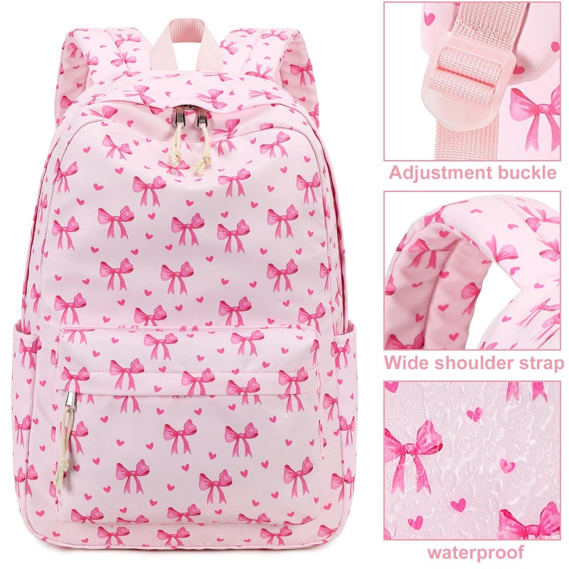 LOIDOU Backpack for Teen Girls Middle-School Primary Elementary Bookbags 17inch Kids Backpack Women laptop Backpack Lightweight Casual Daypack - Image 4