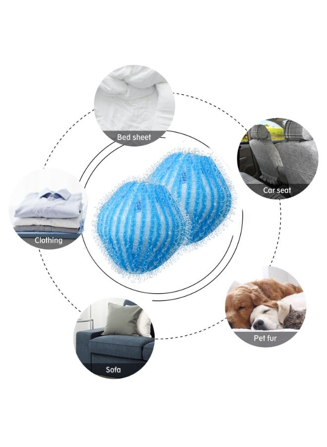 Pet Hair Washer, 12 Reusable Hair Removers, Pet Hair Remover For Washing Machines, Reusable Dog And Cat Hair Collector，Blue - Image 3