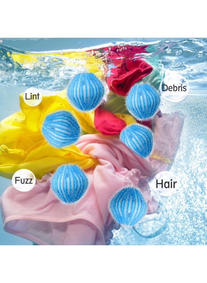 Pet Hair Washer, 12 Reusable Hair Removers, Pet Hair Remover For Washing Machines, Reusable Dog And Cat Hair Collector，Blue - Image 5