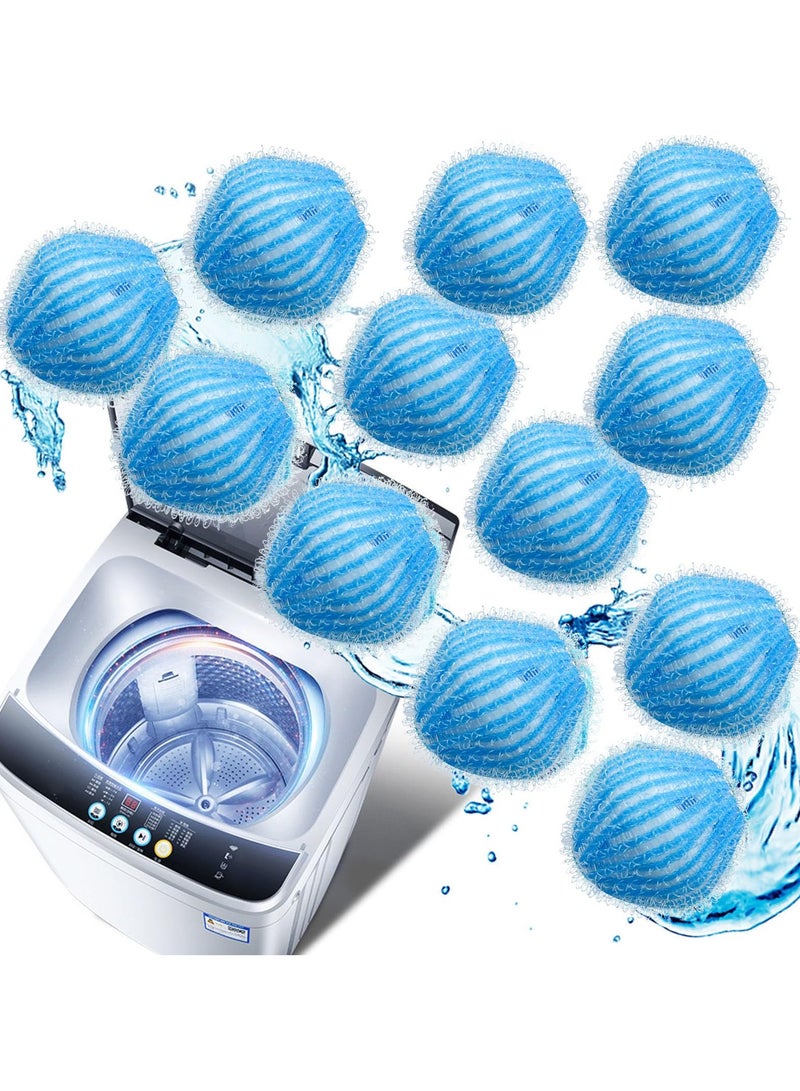 Pet Hair Washer, 12 Reusable Hair Removers, Pet Hair Remover For Washing Machines, Reusable Dog And Cat Hair Collector，Blue - Image 1