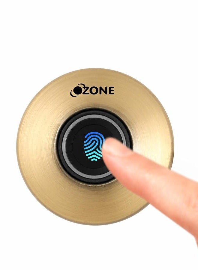 أوزون OZFL-55-F Fingerprint Access | Automatic Locking System | Smart Digital Furniture Lock (Antique Bronze) | By Ozone India - Image 1