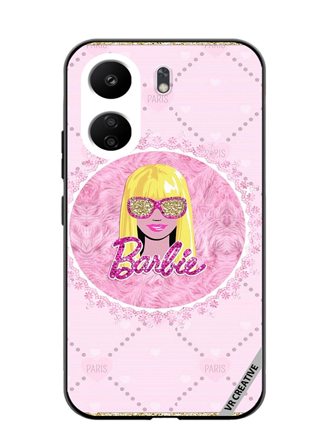 VR CREATIVE Protective Case Cover For Xiaomi Redmi 13C Funky Barbie Design Multicolour - Image 1
