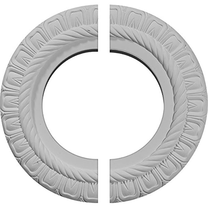 10 5/8"OD X 5 3/4"ID X 1/2"P CLAREMONT CEILING MEDALLION, TWO PIECE (FITS CANOPIES UP TO 7") - Image 1