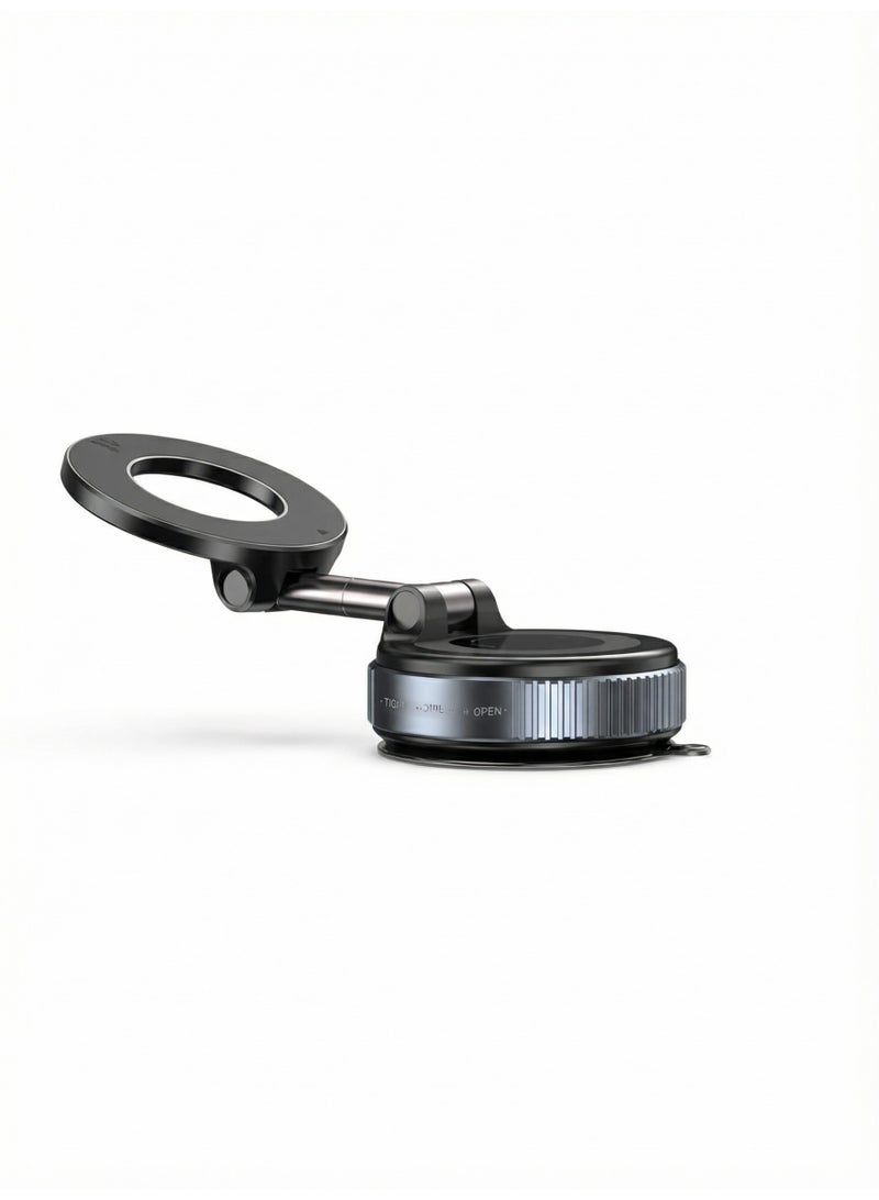 PIXEL Essentials Magnetic Vacuum Car Phone Holder | Universal 360° Adjustable Stand | Strong Vacuum Suction | Non-Magnetic Signal Safe | Dashboard & Table Use - Image 2