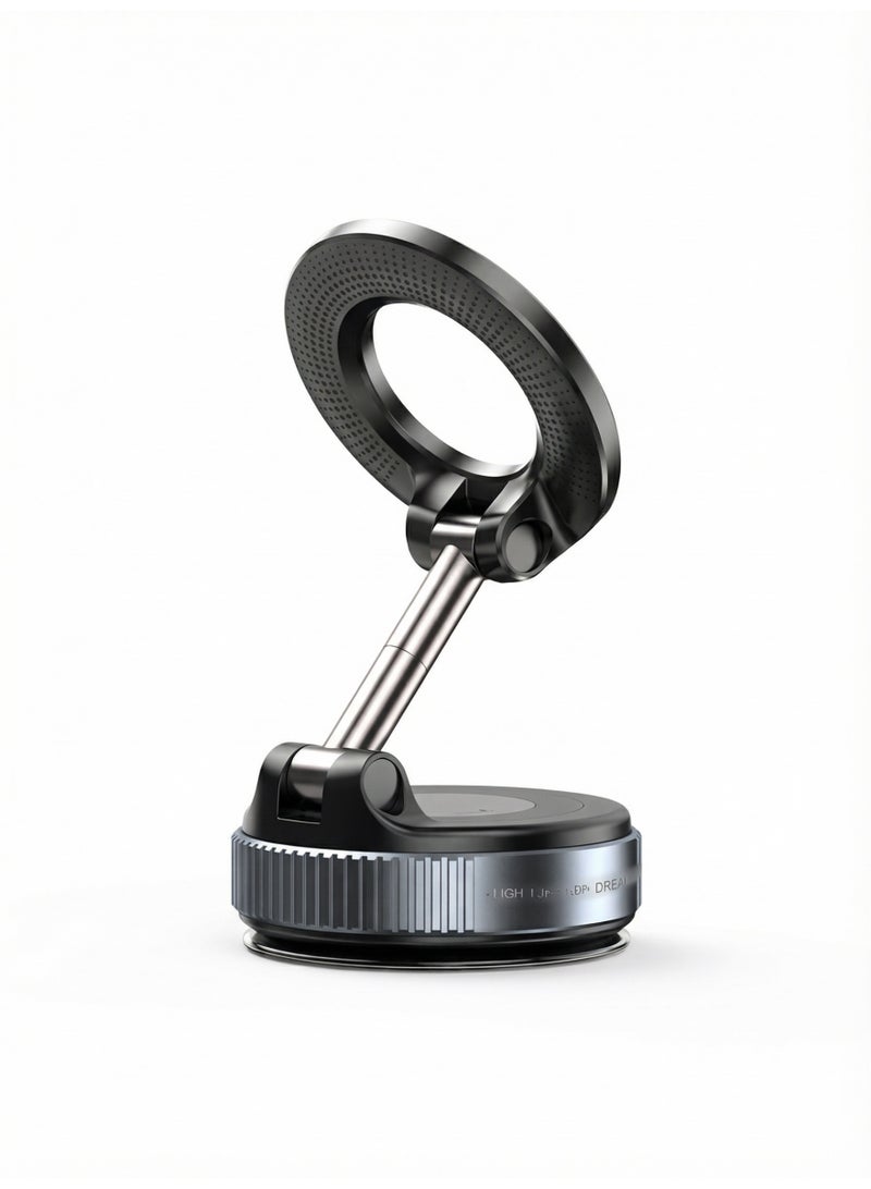 PIXEL Essentials Magnetic Vacuum Car Phone Holder | Universal 360° Adjustable Stand | Strong Vacuum Suction | Non-Magnetic Signal Safe | Dashboard & Table Use - Image 3