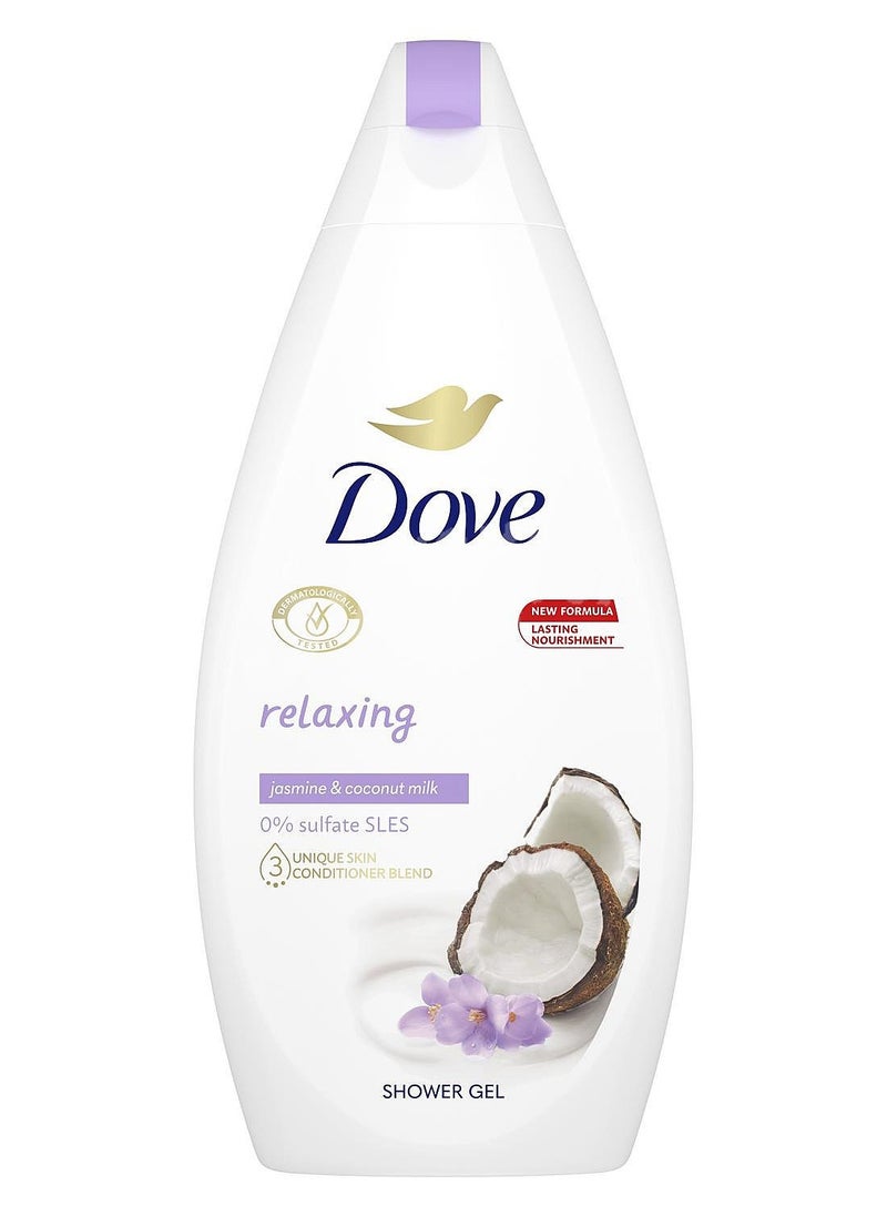 Dove Shower Gel Purely Pampering Coconut Milk & Jasmine Petals 500ml x 2pcs  - Image 2