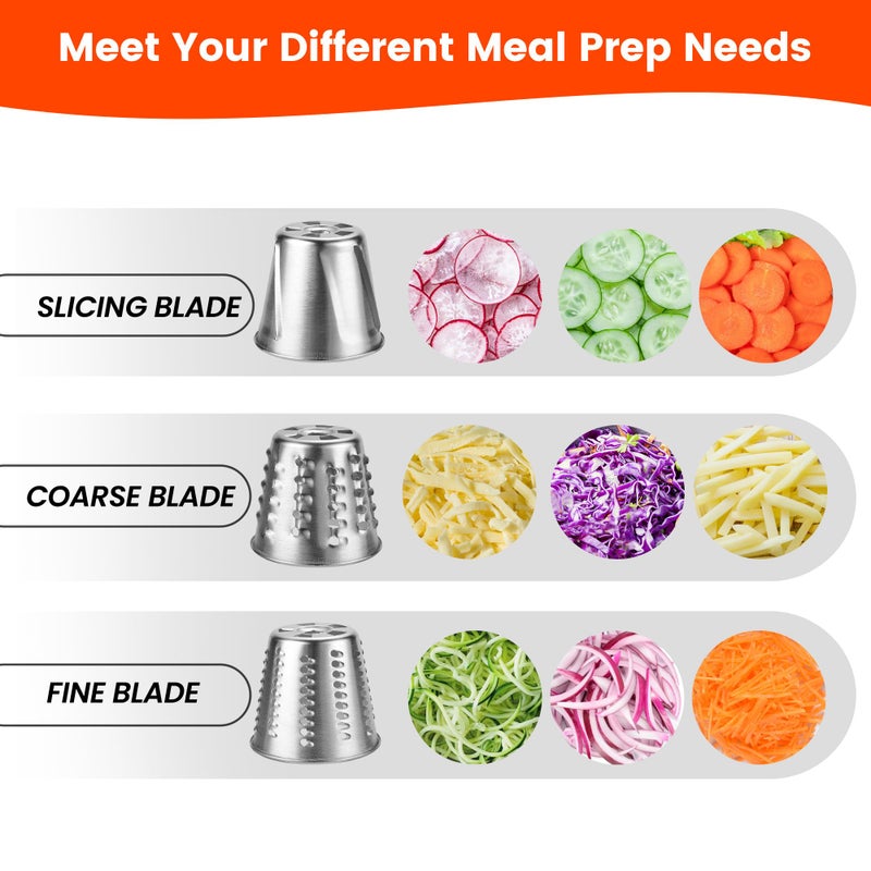 KINGEAGLE Stainless Steel Slicer Shredder Attachment for Kitchenaid Mixers, Cheese Grater & Vegetable Salad Maker Accessories, Dishwasher Safe - Image 2