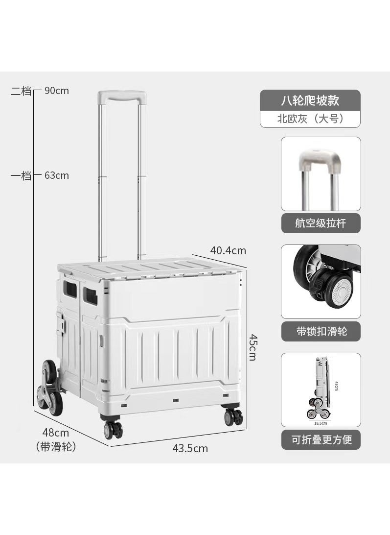 Generic - Factory wholesale folding shopping cart climbing trolley picnic outdoor camping cart portable shopping cart - Image 1