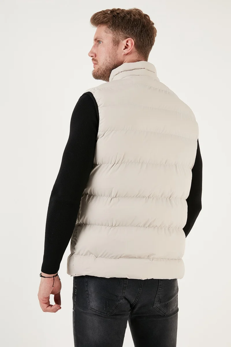 Buratti Slim Fit Water and Wind Resistant Stand Collar Inflatable Vest Men's Vest 649008