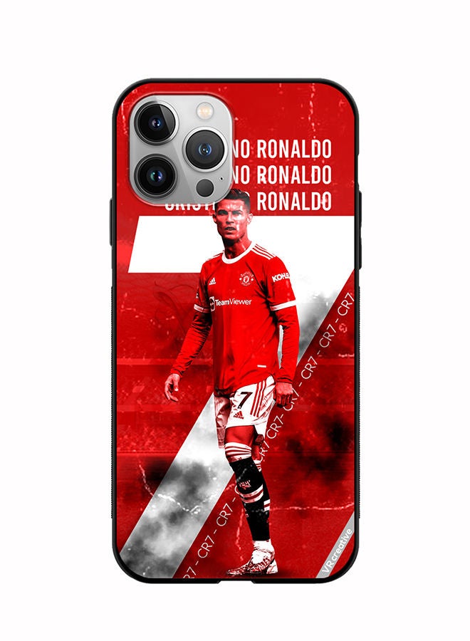 VR CREATIVE غطاء حماية لجهاز آبل آيفون 12 برو ماكس بتصميم كريستيانو رونالدو متعدد الألوان - Image 1