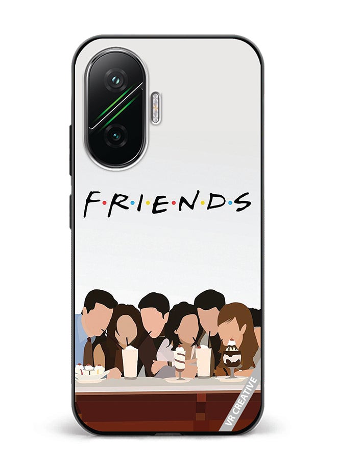 Protective Case Cover For Xiaomi Poco F7 Friends Design Multicolour
